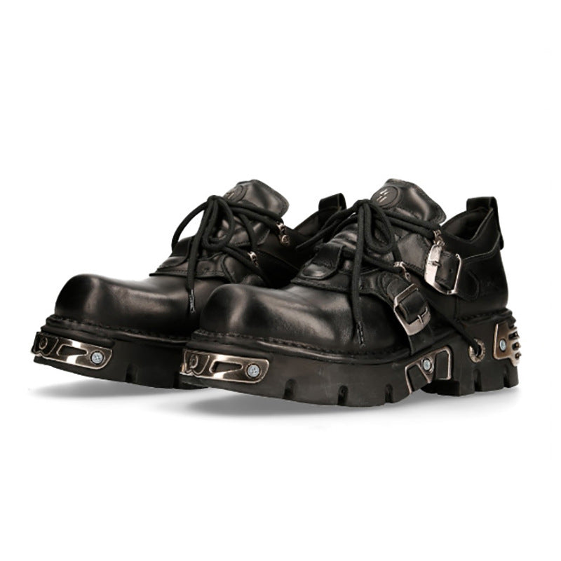 Punk Metal Niche Design Low Top Women's Casual Shoes