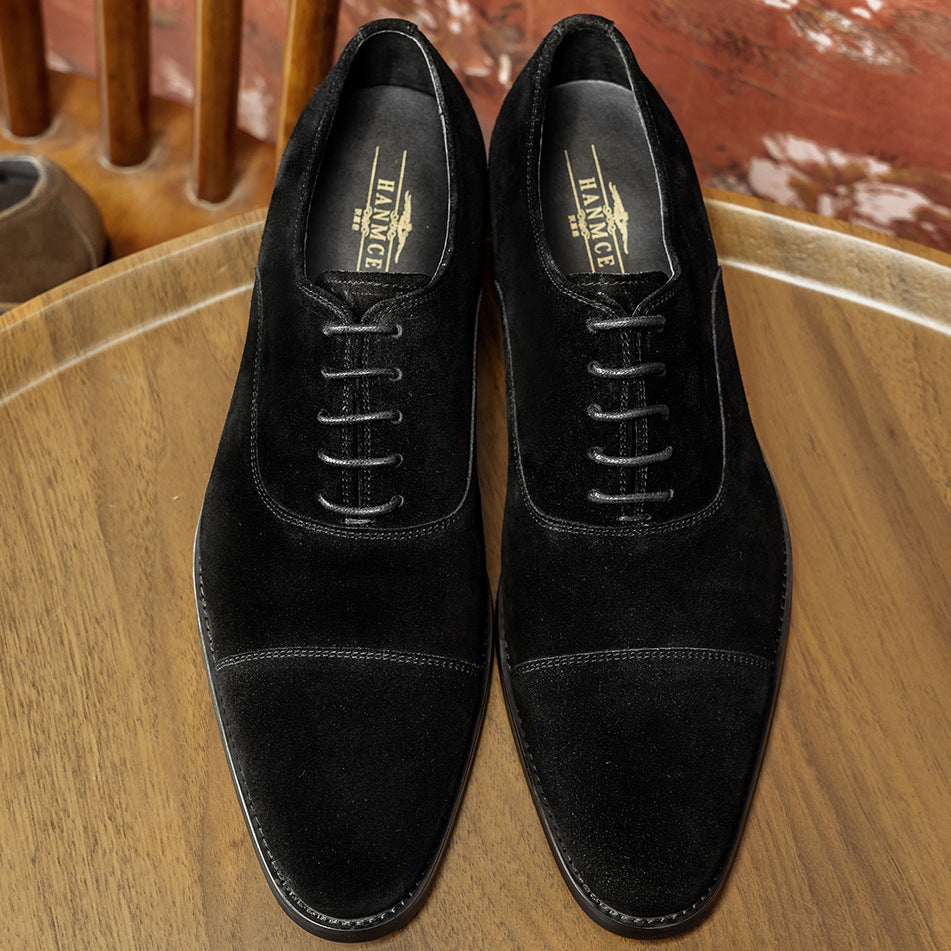 Men's British Gentleman Comfortable Breathable Wearable Derby Leather Shoes