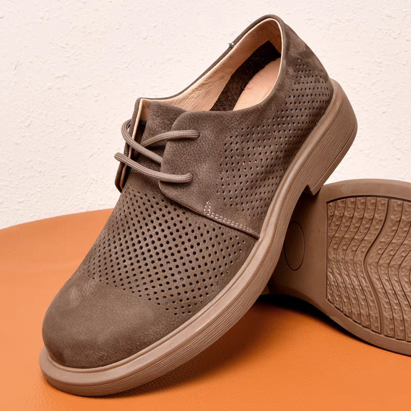 Men's Unique Autumn Summer Hollow Business Leather Shoes