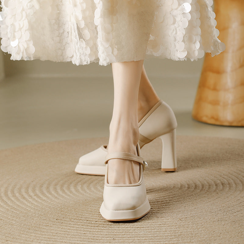 Women's High Spring Chunky Waterproof Platform Women's Fashion Shoes