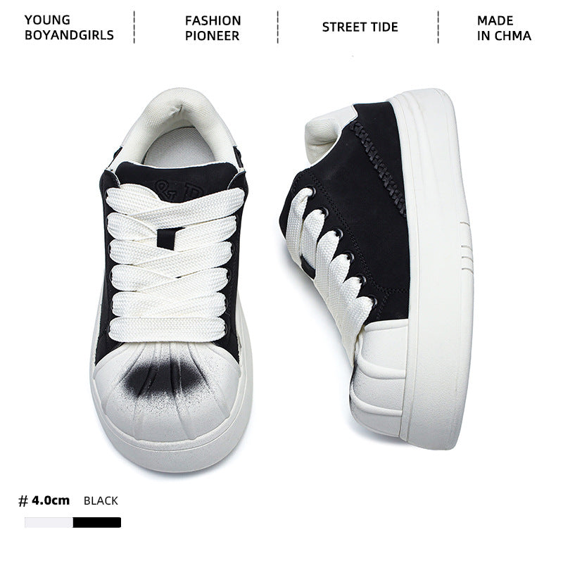 Women's & Men's Shell Toe Low-cut Fashion Board Soft Casual Shoes