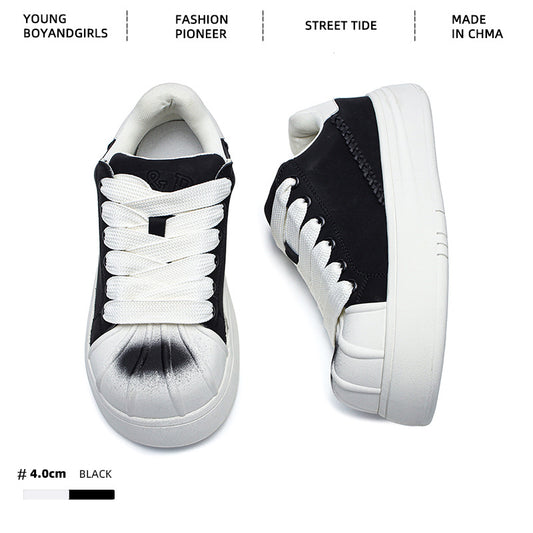Women's & Men's Shell Toe Low-cut Fashion Board Soft Casual Shoes