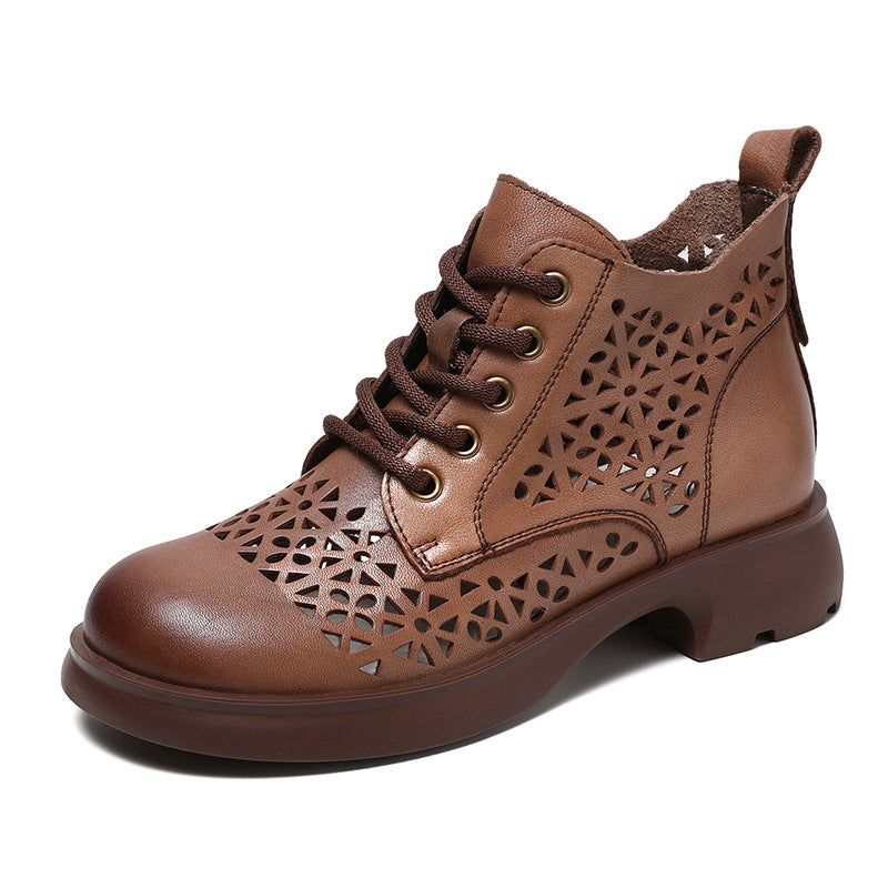 Women's Genuine England Style Dr. Martens V Cut Booties Women's Leather Boots
