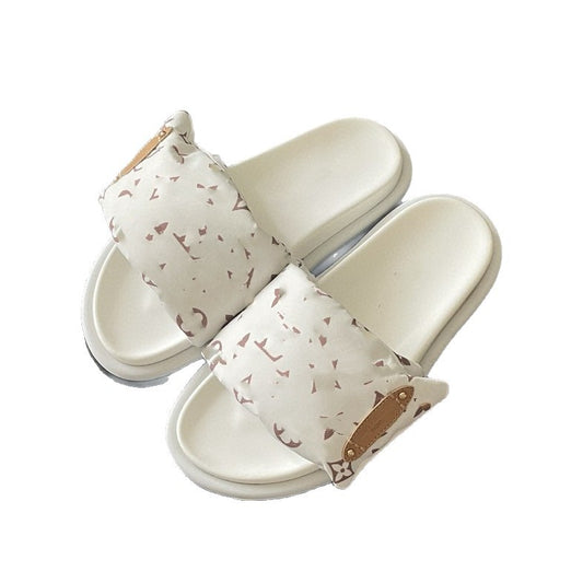 Bottom For Outdoors Female Donkey Letter Slippers