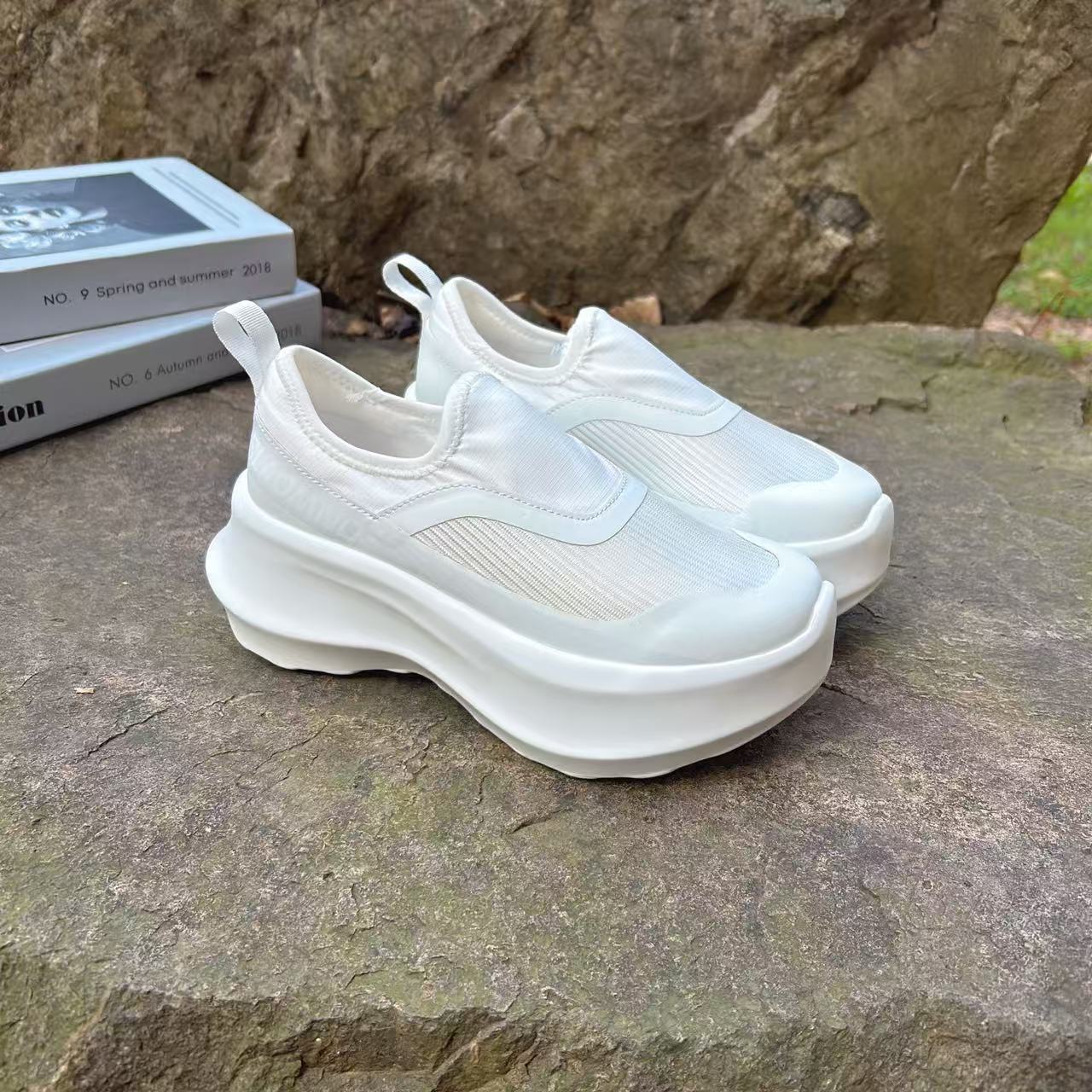 Women's Sa Joint Name Platform Heightened Easy Wear Lace Women's Sports Shoes