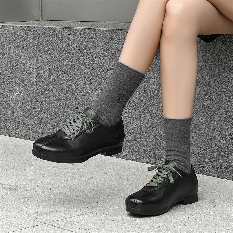 Women's & Men's Autumn Round Toe British Style Retro Loafers