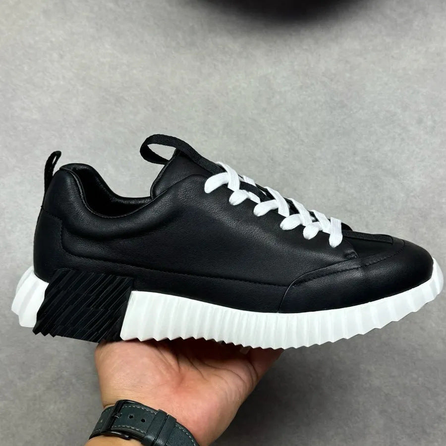 Durable Women's Cowhide Breathable Fashion Comfortable Sneakers