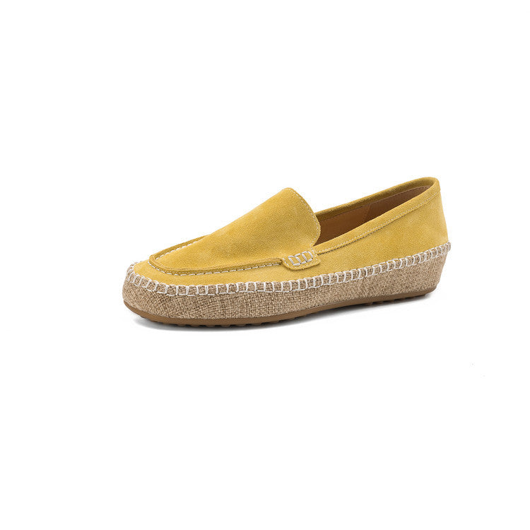 Retro Flat Bottom Fisherman Height Increasing Insole Women's Fashion Shoes