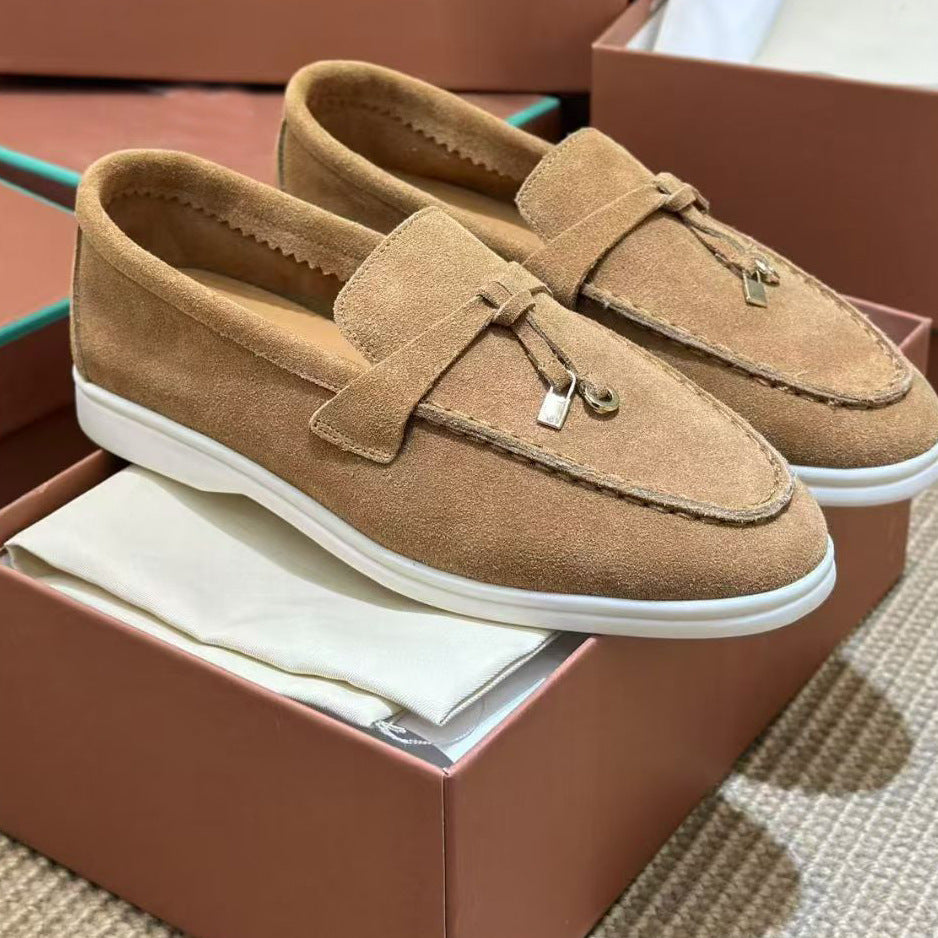 Women's Correct Letter Pumps Slip-on Lazy Flat Loafers