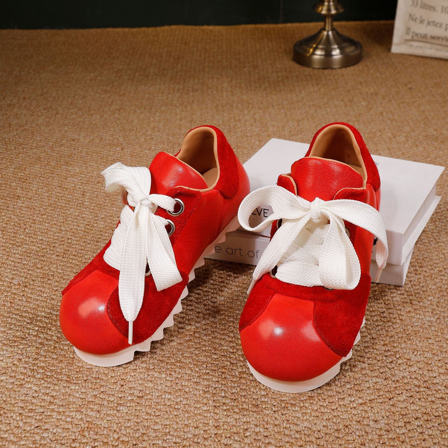 Women's Fashion Affordable Luxury Design Full Grain Cow Flat Round Women's Casual Shoes
