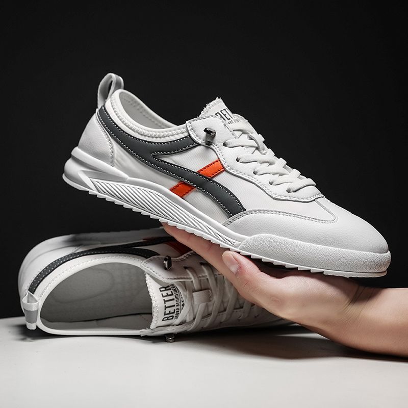 Men's Breathable White Korean Style Trendy Boys Men's Board Shoes