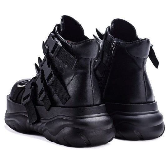 Martin Punk Platform Vintage Horn Rivet Heavy Women's Casual Shoes