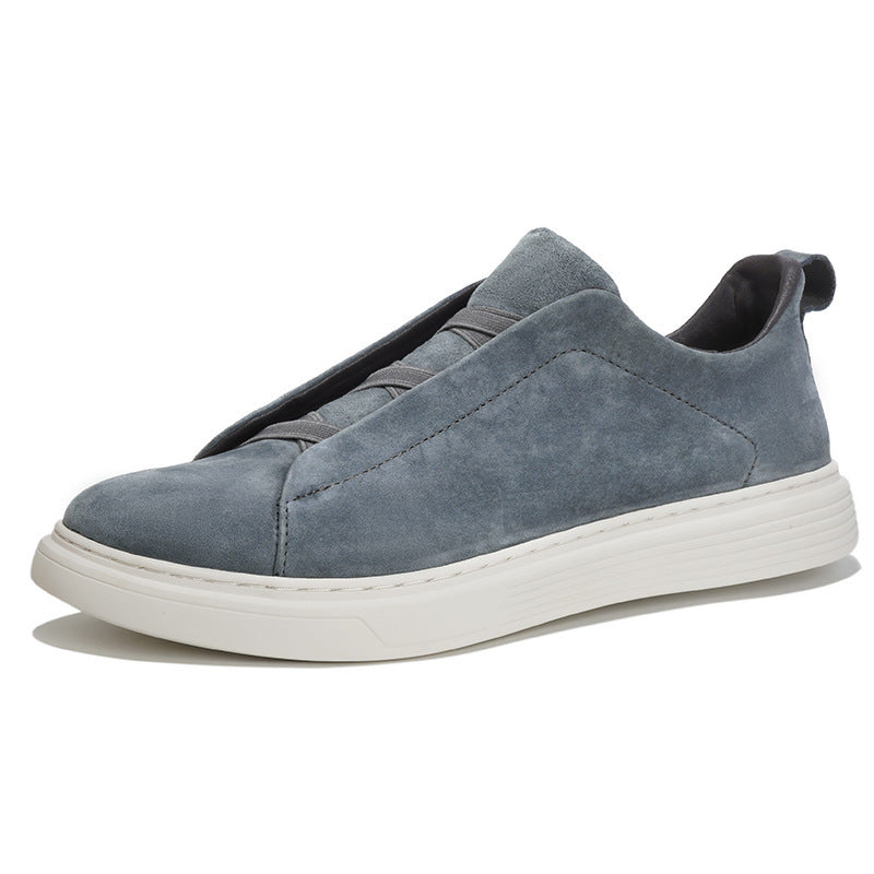 Men's Simple First Layer Cowhide Large Size Leather Shoes