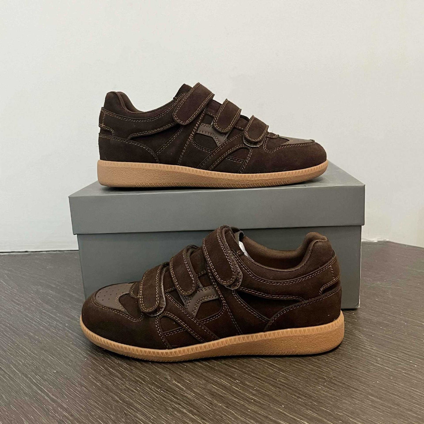 Women's Spring Velcro Triple Retro Sports Fashion Women's Casual Shoes