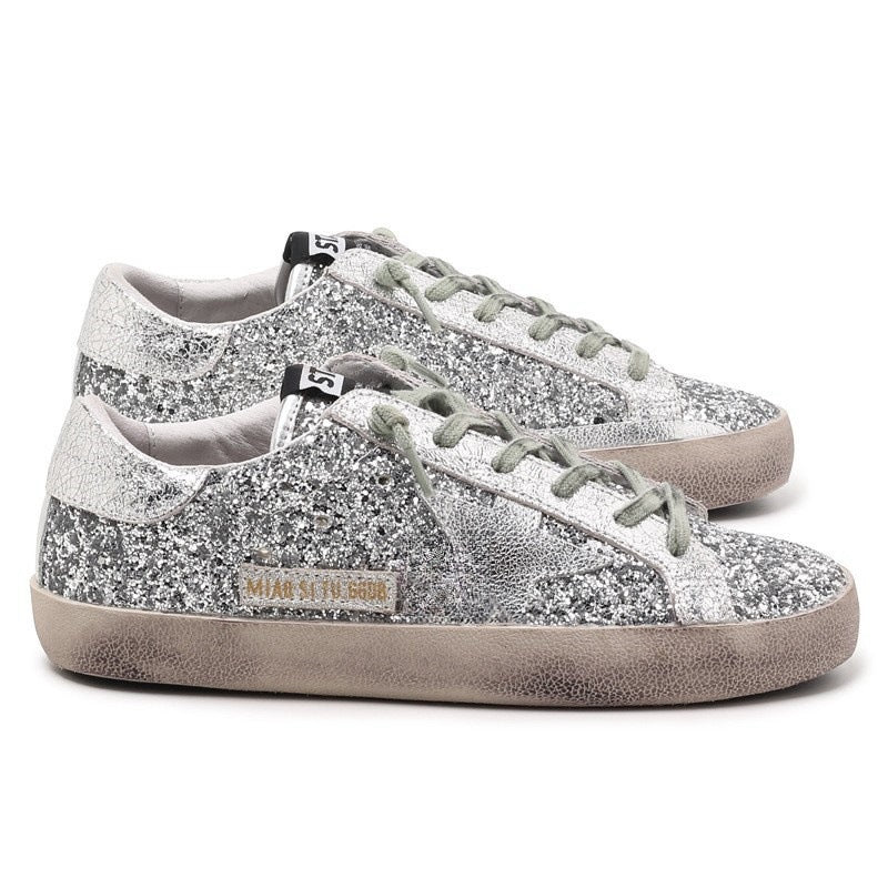Women's Distressed Star Little Dirty Versatile Height Increasing Women's Casual Shoes