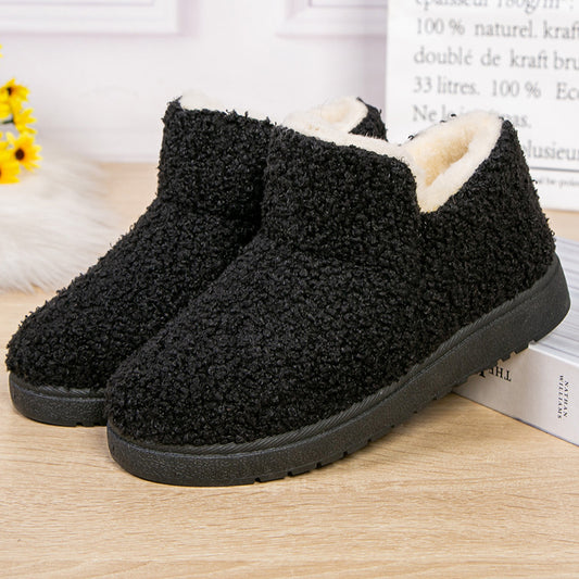 Women's Fleece-lined Warm Mother's Cotton Slip-on Soft Women's Shoes