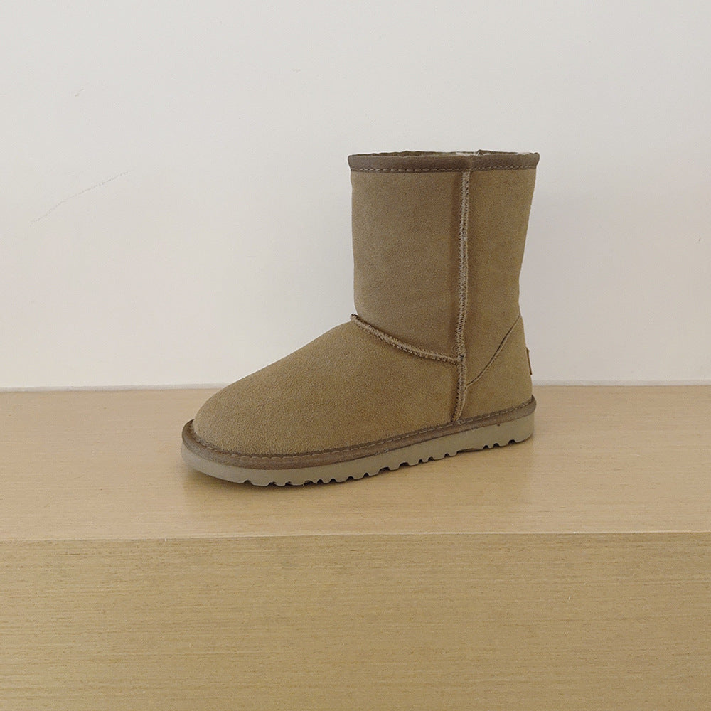 Women's Plus Size Classic Length High Top Genuine Veet For Warmth Women's Snow Boots