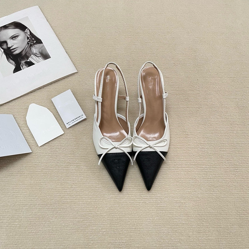 Women's Classic Style Toe Box Spring Stiletto High Heeled Sandals