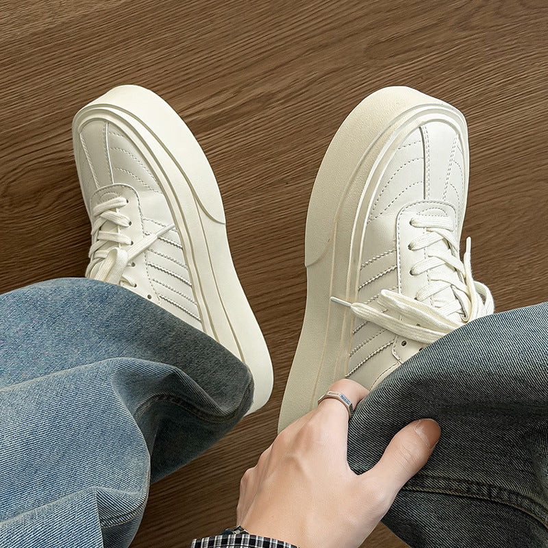 Men's Spring Retro Minority German Training Color Matching Thick Men's Board Shoes