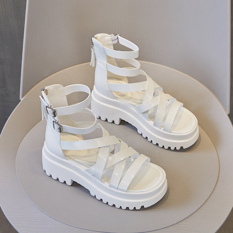 Women's Summer Height Increasing Breathable Hollow Fashion Heels