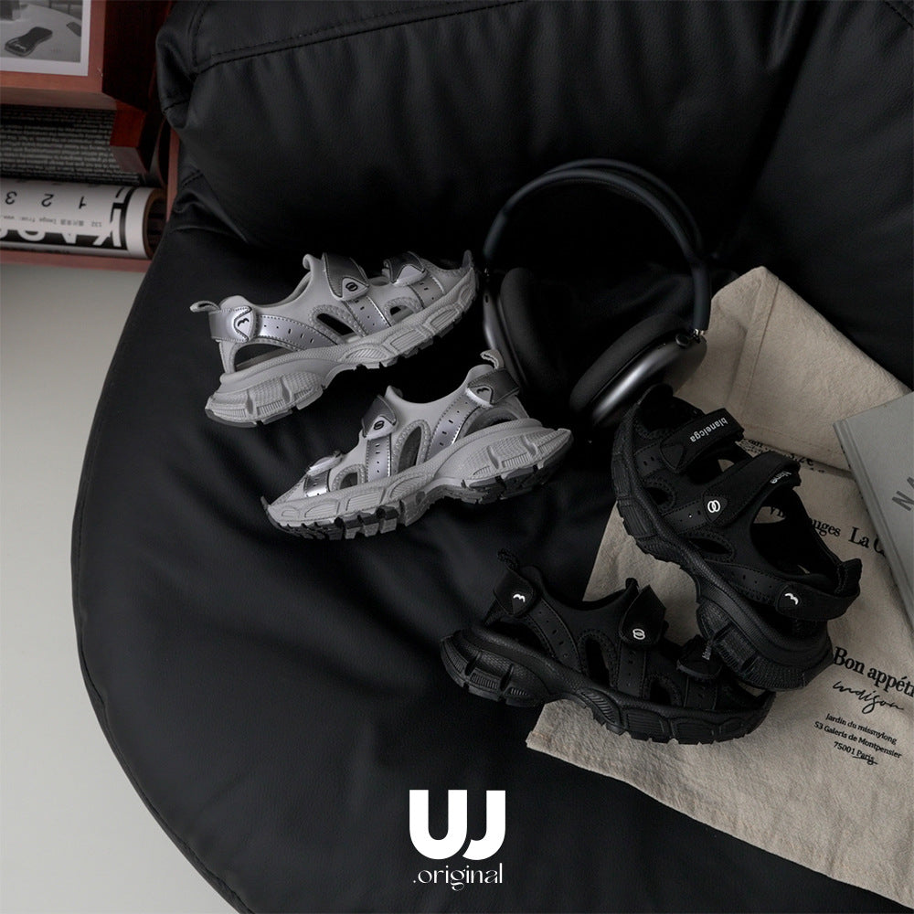 Classy Paris Retro Sier For Boys Kid's Sandals