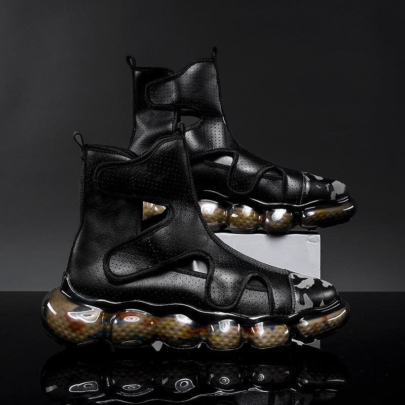 Men's Cushion Summer Popcorn Breathable Hollow Slip-on Casual Shoes