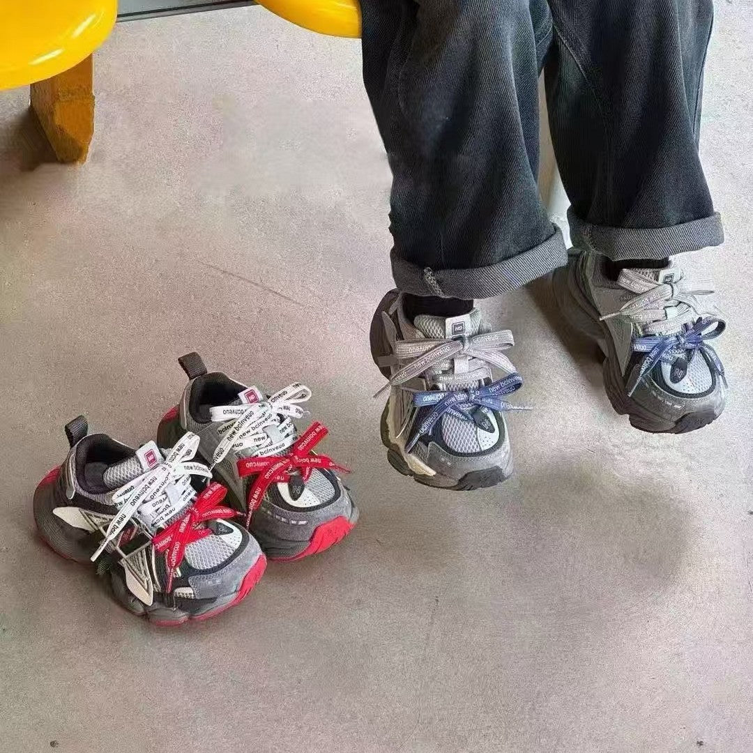 Spring Boys Double Lightweight Dad Velcro Children's Sports Shoes