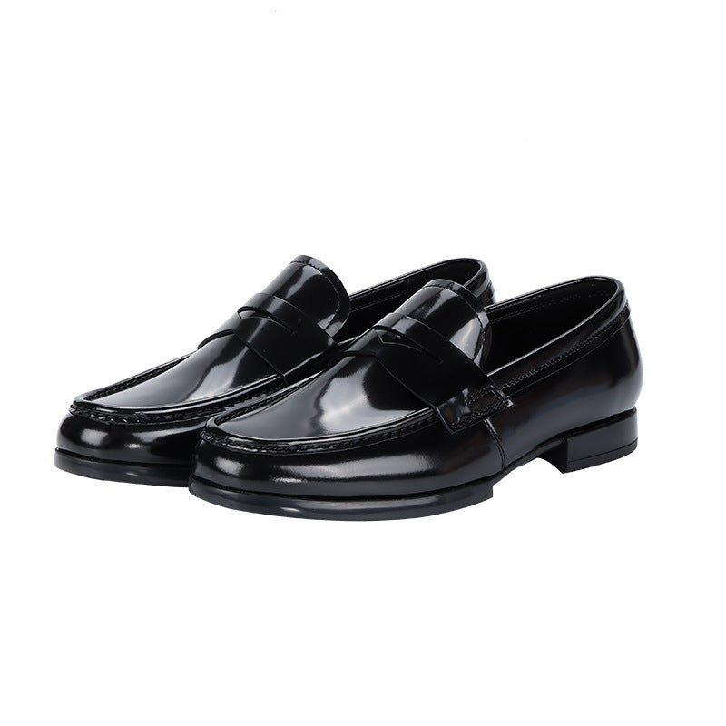 Men's Business Trend Stylish Slip-on Black Commute Leather Shoes