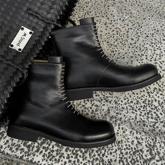 Men's Chelsea Thick Sole Height Increasing Worker Boots