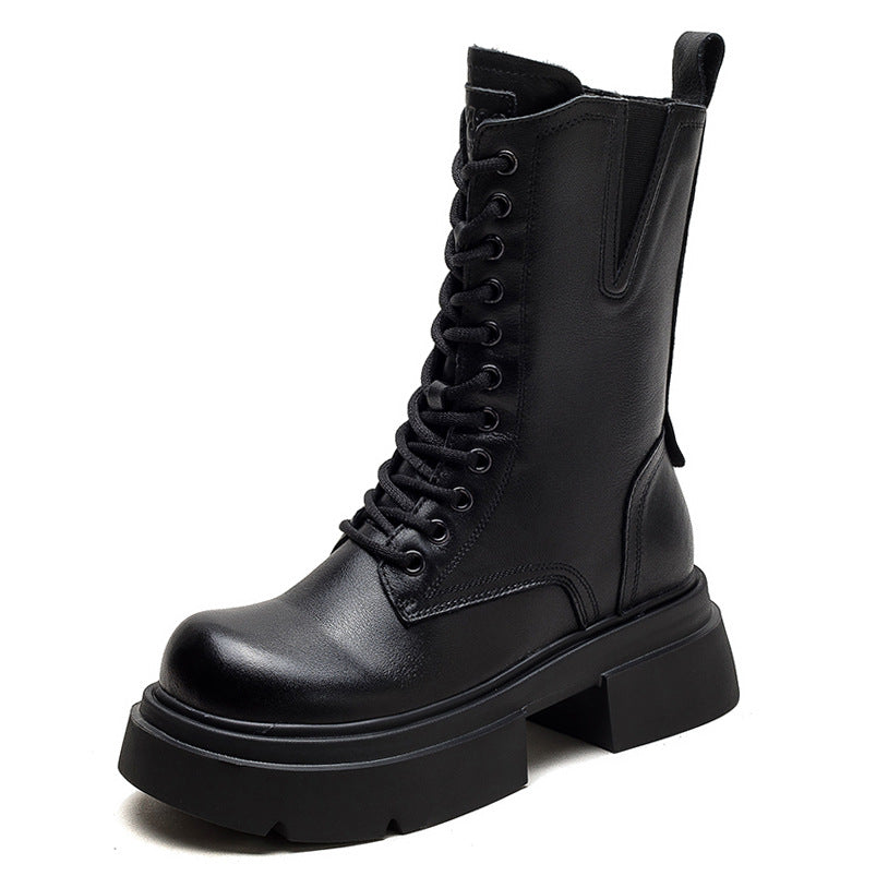 Women's Dong Fleece-lined Thermal Middle Tube Top Boots