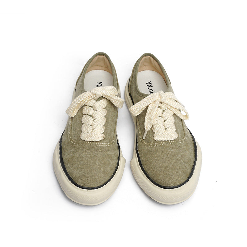 Women's & Men's Irregular Dissoed Sole Washing Trendy Thick Men's Board Shoes