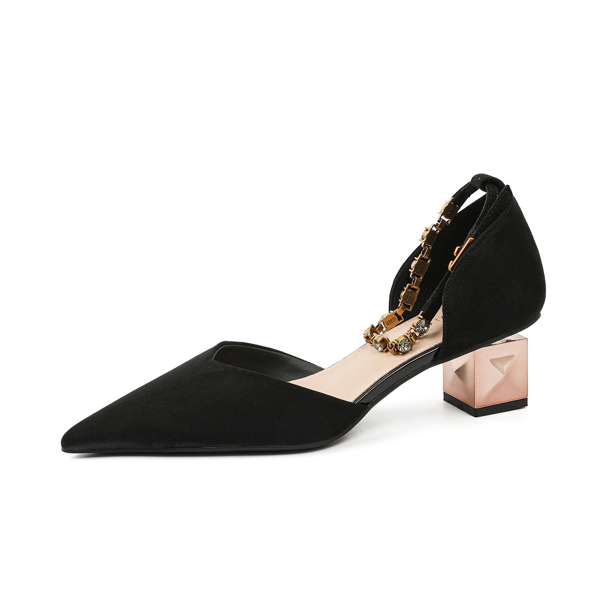 Women's Strap Hollow High Breathable Suede Chunky Women's Shoes