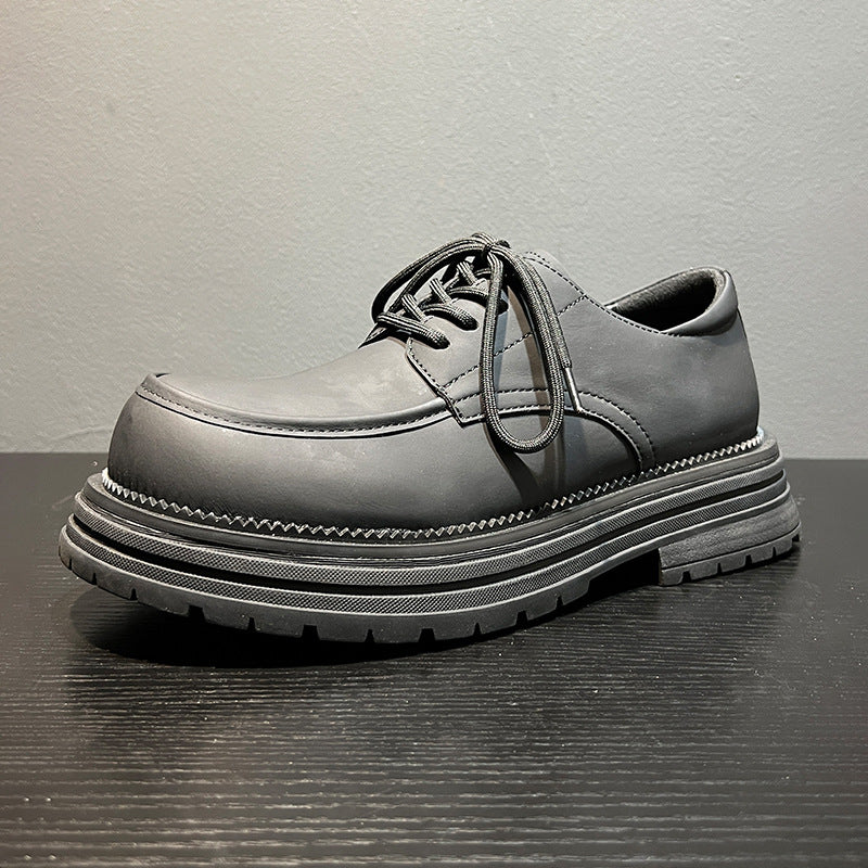 Men's White British Style Tooling Pumps Loafers