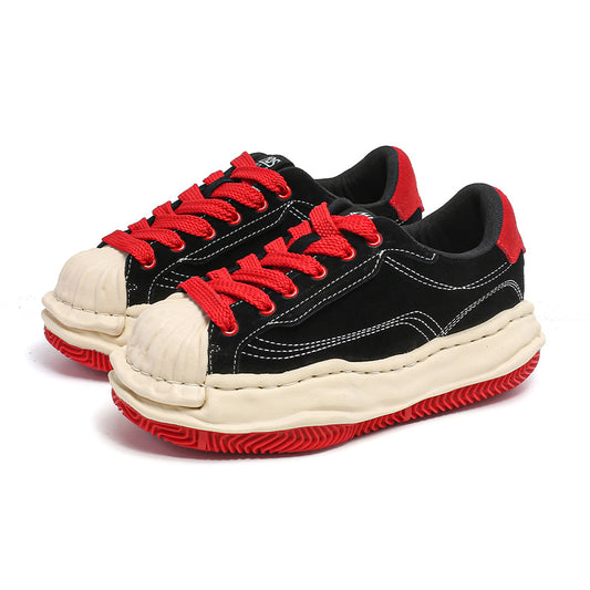 Fashion Tiger Head Dissoed Personality Retro Shell Toe Thick Bottom Women's Board Shoes