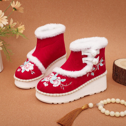 Yunnan Embroidery National Fashion Wedge Characteristic Women's Shoes