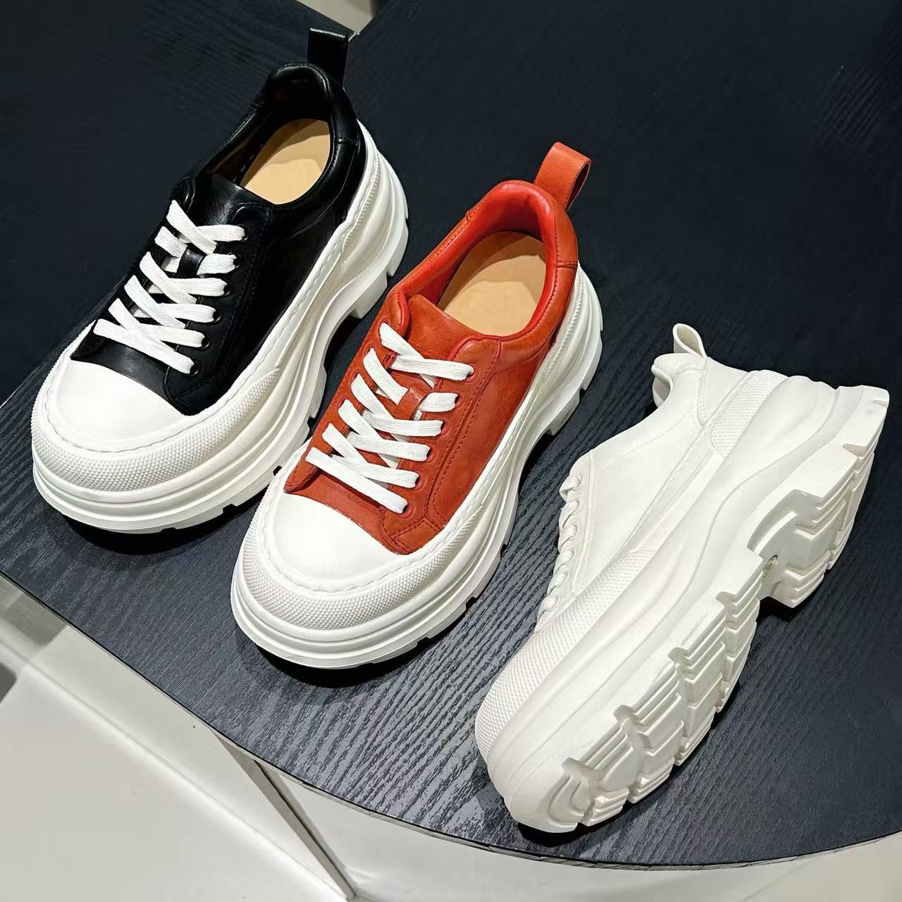 Women's Platform White Height Increasing Not Tired Feet Women's Casual Shoes