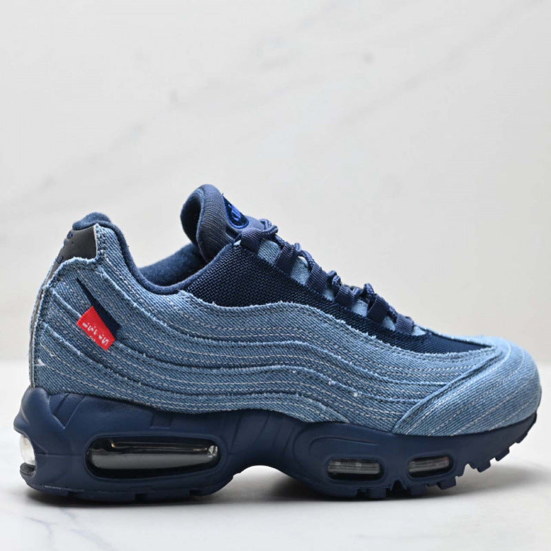 Men's Joint Running Denim Obsidian Blue Fashionable Men's Sports Shoes