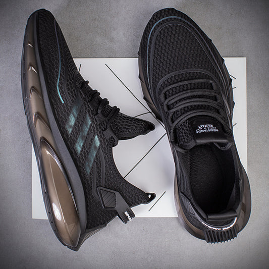 Men's Spring Oversized Plus Fat Sports Breathable Mesh Casual Shoes