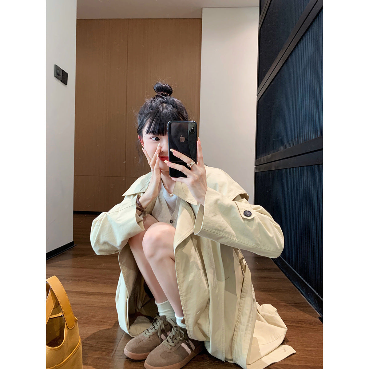 Women's Mom Round Toe Sports Board Color Sneakers