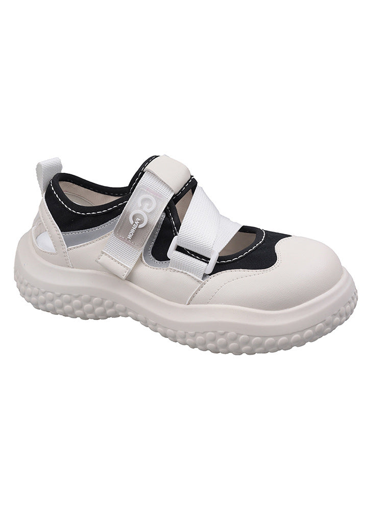 Women's Size Genuine Sports Autumn Velcro Closed Toe Casual Shoes