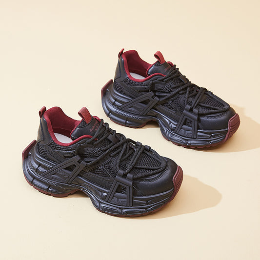 Women's Platform Dad Autumn Korean Breathable Mesh Sneakers