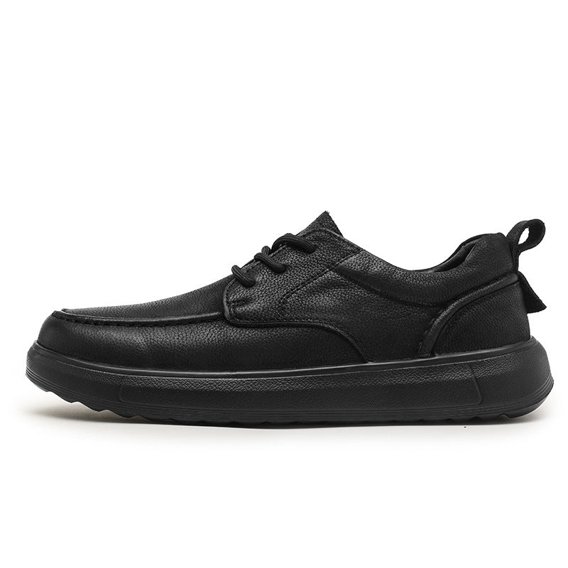 Men's Live Broadcast First Layer Cowhide Lazy Men's Casual Shoes