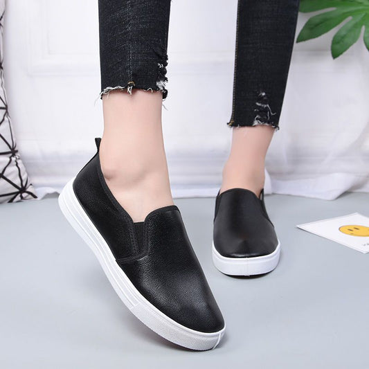 Women's Surface Waterproof Old Cloth Low-cut White Casual Shoes