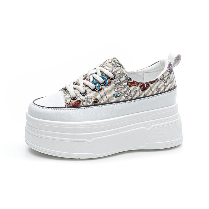 Women's Trendy Muffin Platform Small Heightened Easy Casual Shoes