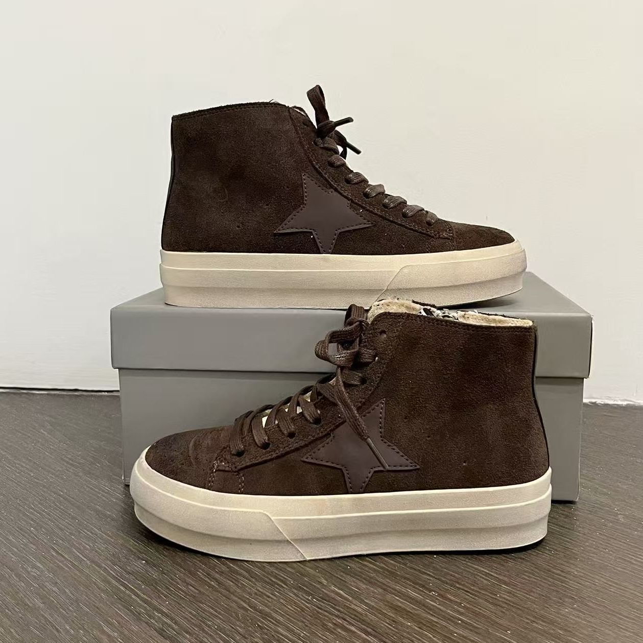 Women's With Fleece Lining Star Little Dirty Fashion Sneakers