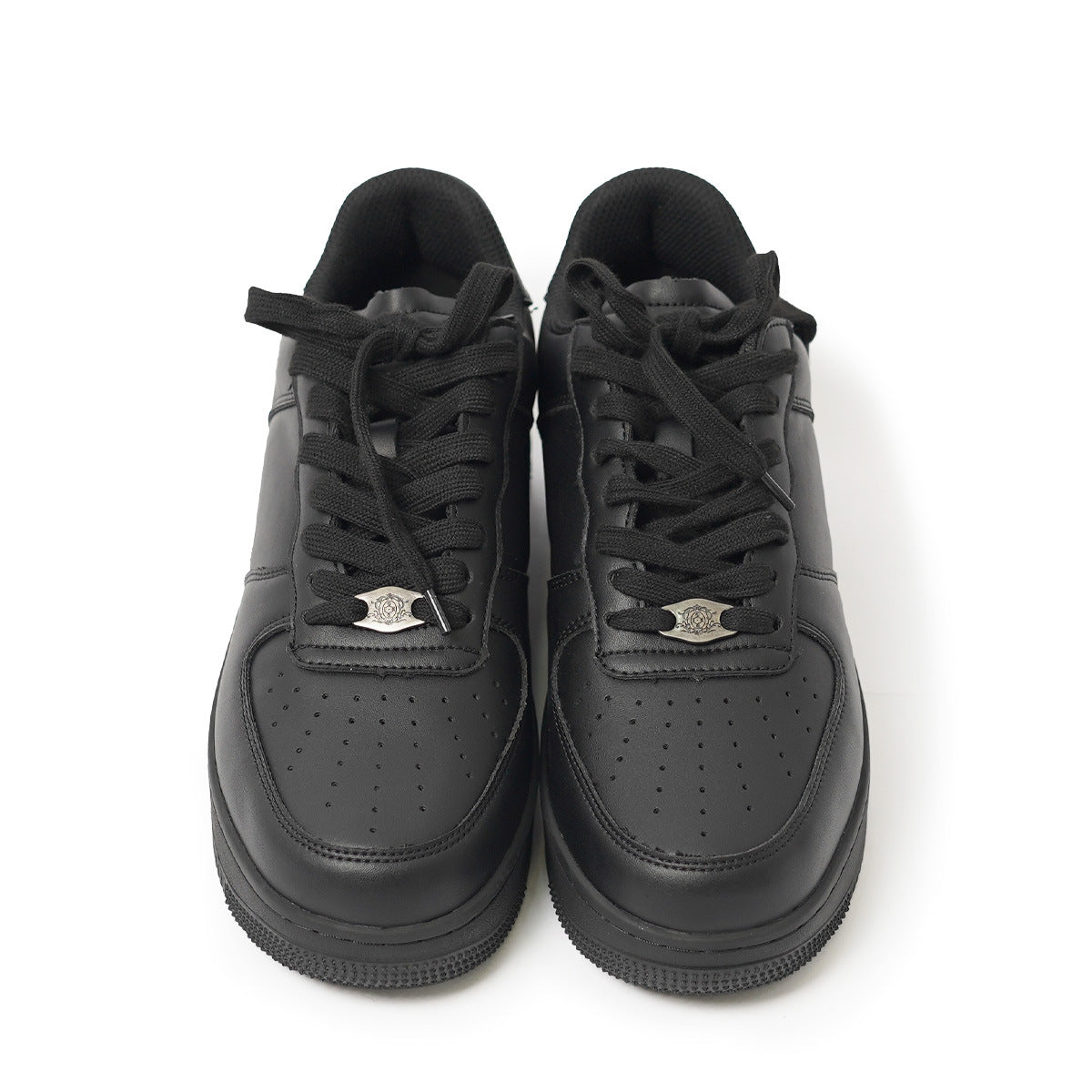 Men's Cowhide Breathable Sports White Trendy Air Sneakers