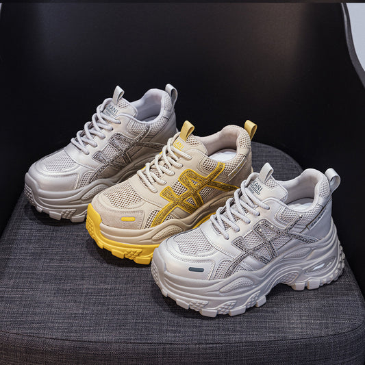 Small Thick Bottom Height Increasing Insole Women's Casual Shoes