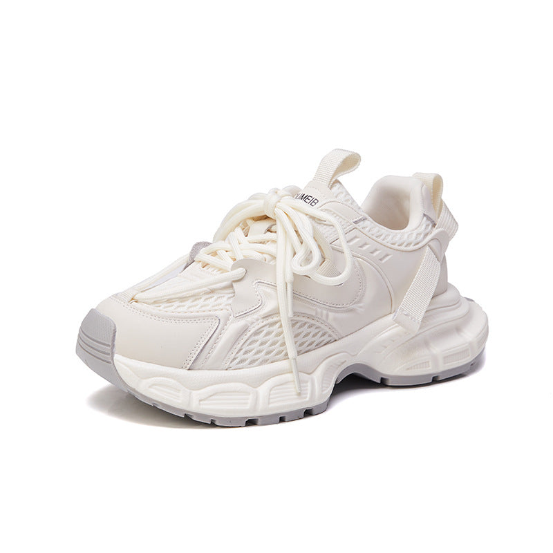 Women's Autumn Platform Clunky Korean Height Increasing Style Sneakers