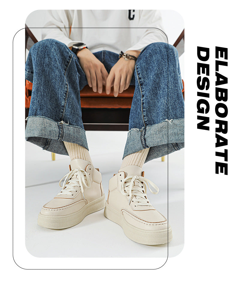 Men's Autumn Korean Fashionable Mid High Top Sneakers