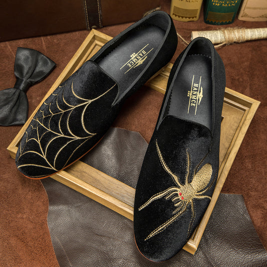 Versatile Men's Cowhide Penny Business Veet Loafers/doug Shoes